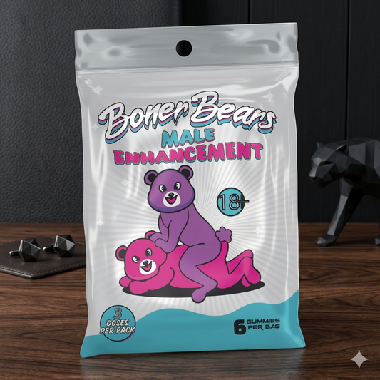 Boner Bears – Men’s Boost Gummies (4-Pack) | Elite Performance Formula | Vegan Energy & Vitality Support