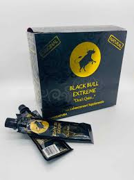 Box of Black Bull Extreme with packets on a white background